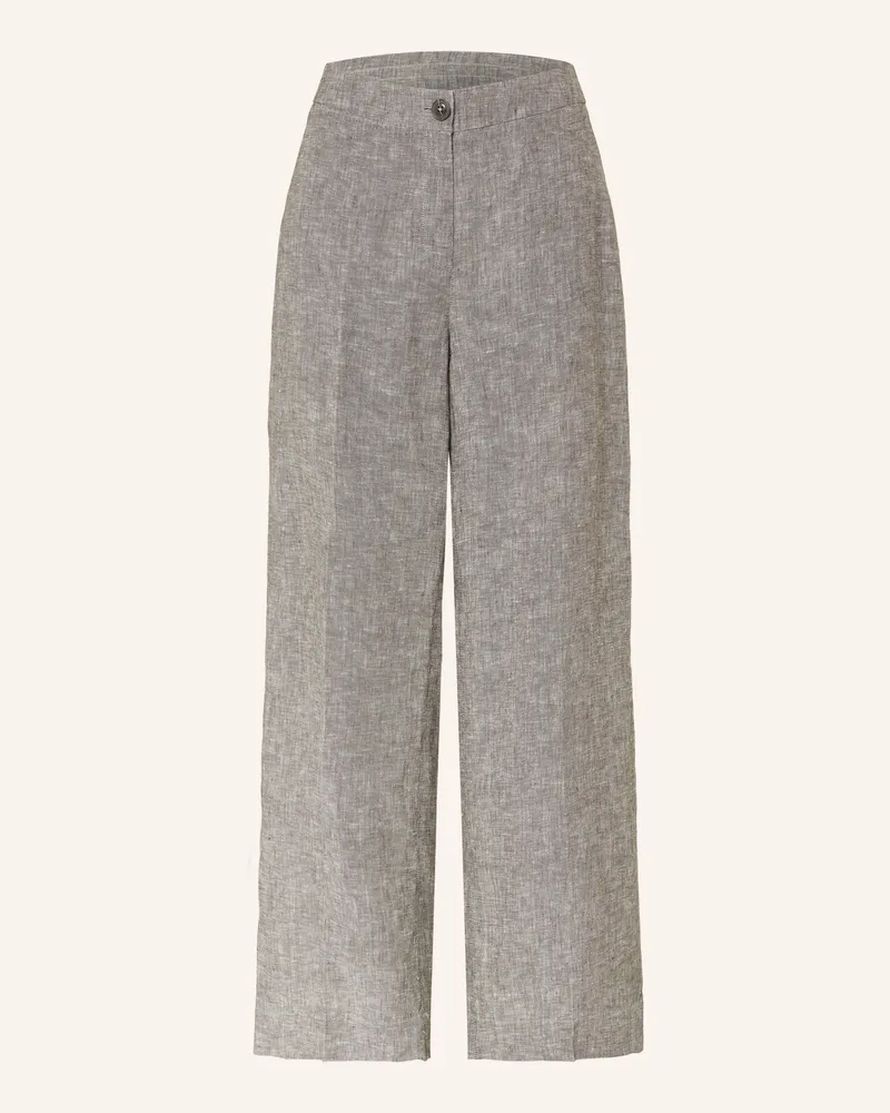 OPUS Marlenehose Maikito Light Aus Leinen gruen Oliv