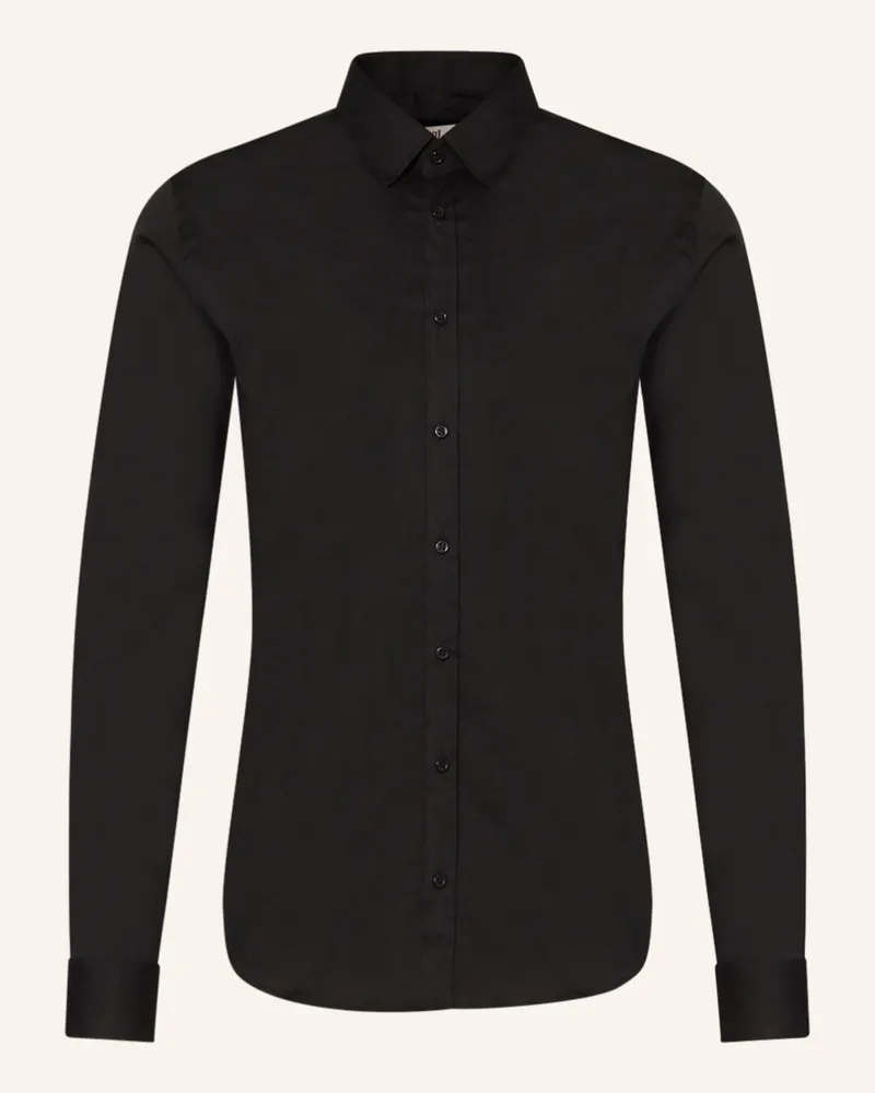 Q1 Hemd WALTER Extra Slim Fit Schwarz