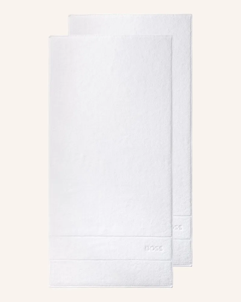 HUGO BOSS Handtuch 2er Set PLAIN Weiss