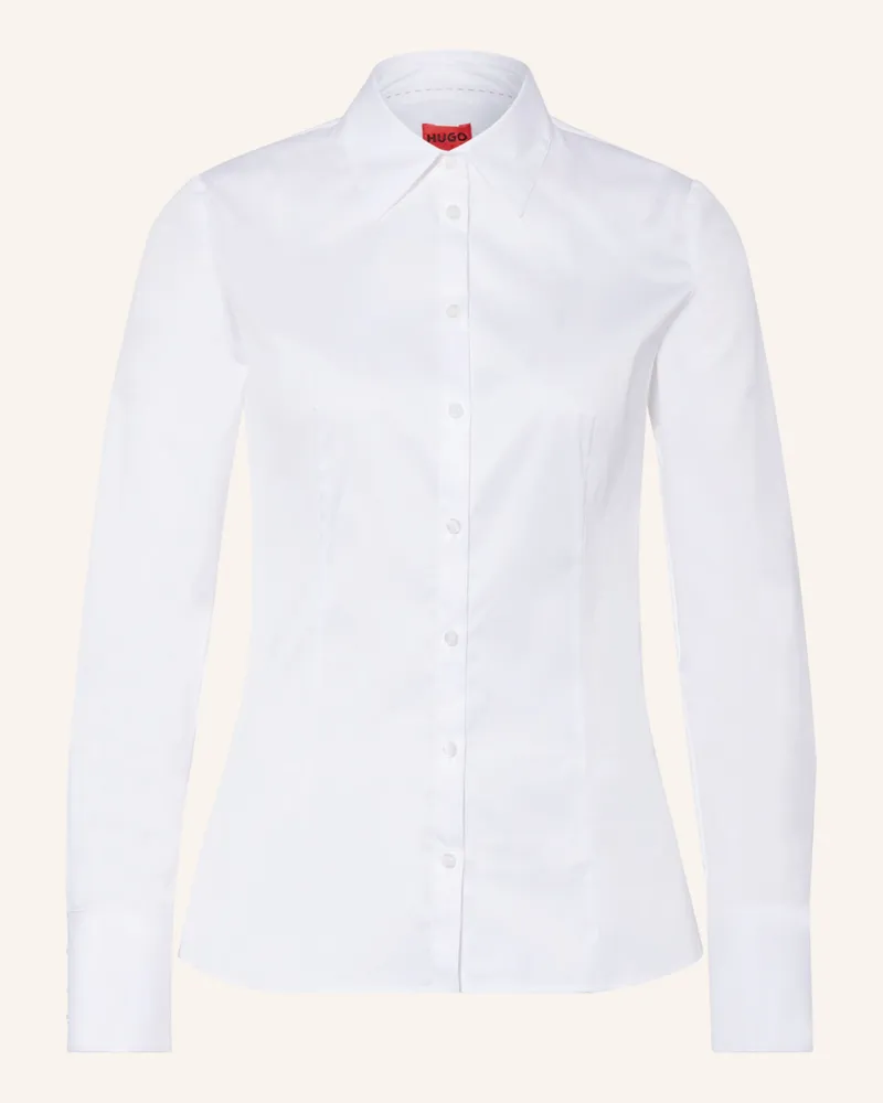 HUGO BOSS Hemdbluse THE FITTED SHIRT Weiss