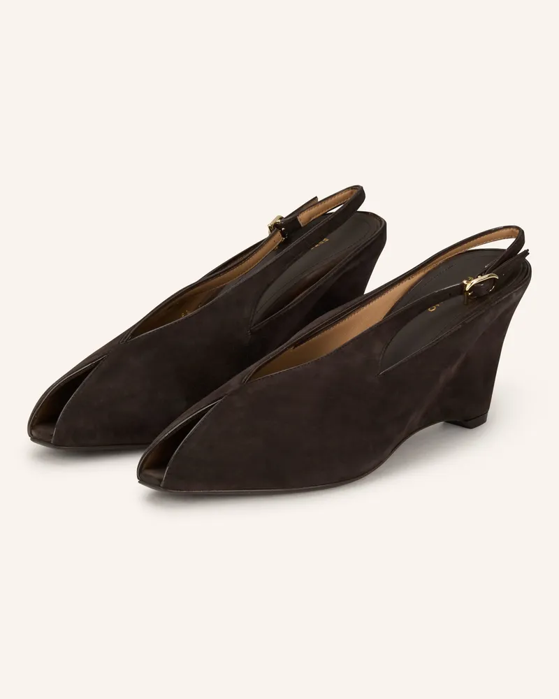 Ferragamo Wedges braun Dunkelbraun