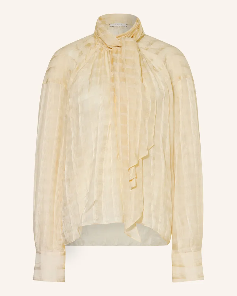 Dorothee Schumacher Schluppenbluse Mit Seide weiss Beige