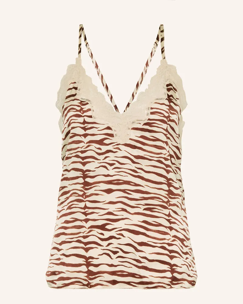 LOVE Stories Schlaftop PIP aus Satin Ecru