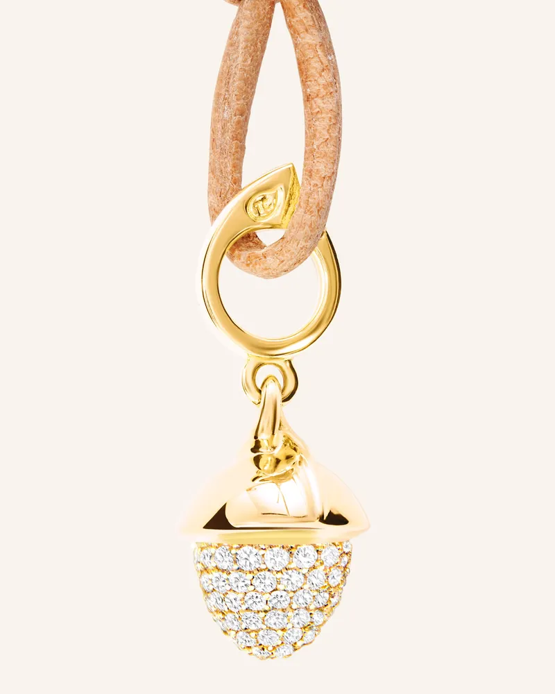 TAMARA COMOLLI Anhänger Pendant Mikado Flamenco Diamond Pavé Mit Diamant Pavé 18k Gelbgold gold Gold