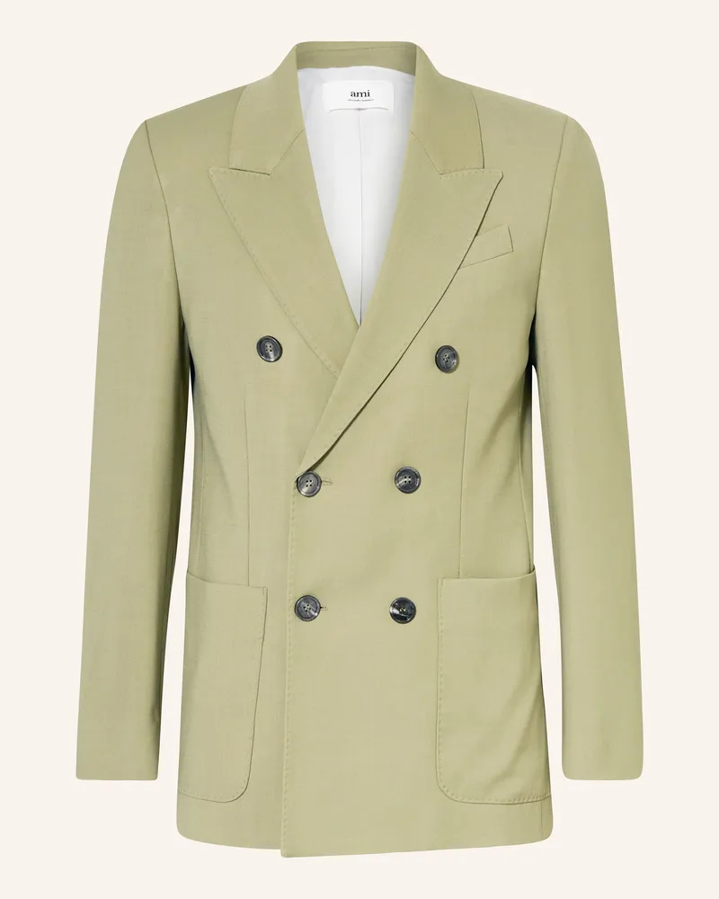 AMI Paris Anzugsakko Slim Fit gruen 351