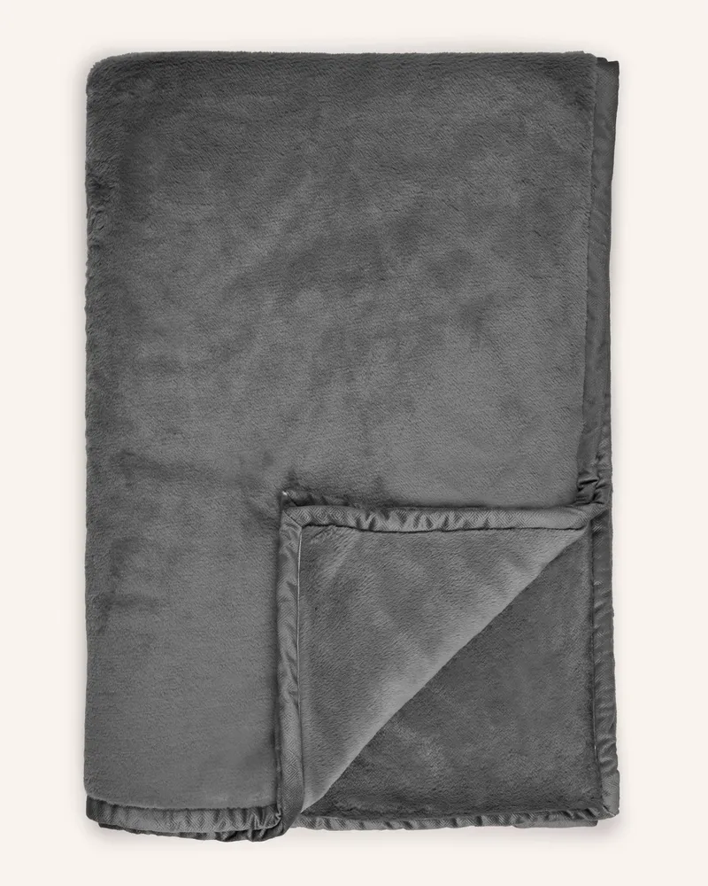 Zoeppritz Kunstfell-Plaid The Blanket grau Dunkelgrau