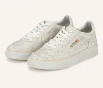 Sneaker Medalist Low Mit Schmucksteinen weiss