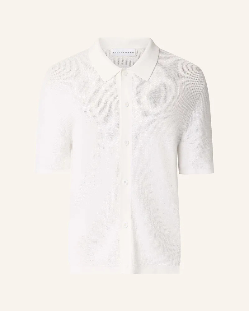 KIEFERMANN Strickhemd Laudrius weiss Weiss