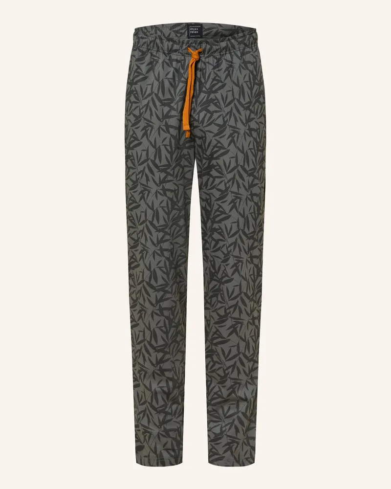 Schiesser Schlafhose MIX+RELAX Grau