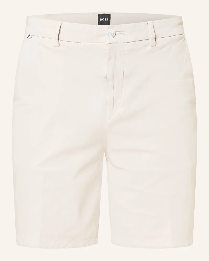 HUGO BOSS Chinoshorts Kane Modern Regular Fit weiss Hellgrau