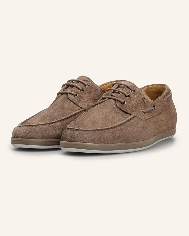 Floris van Bommel Bootsschuh De Zeiler 02 beige Taupe