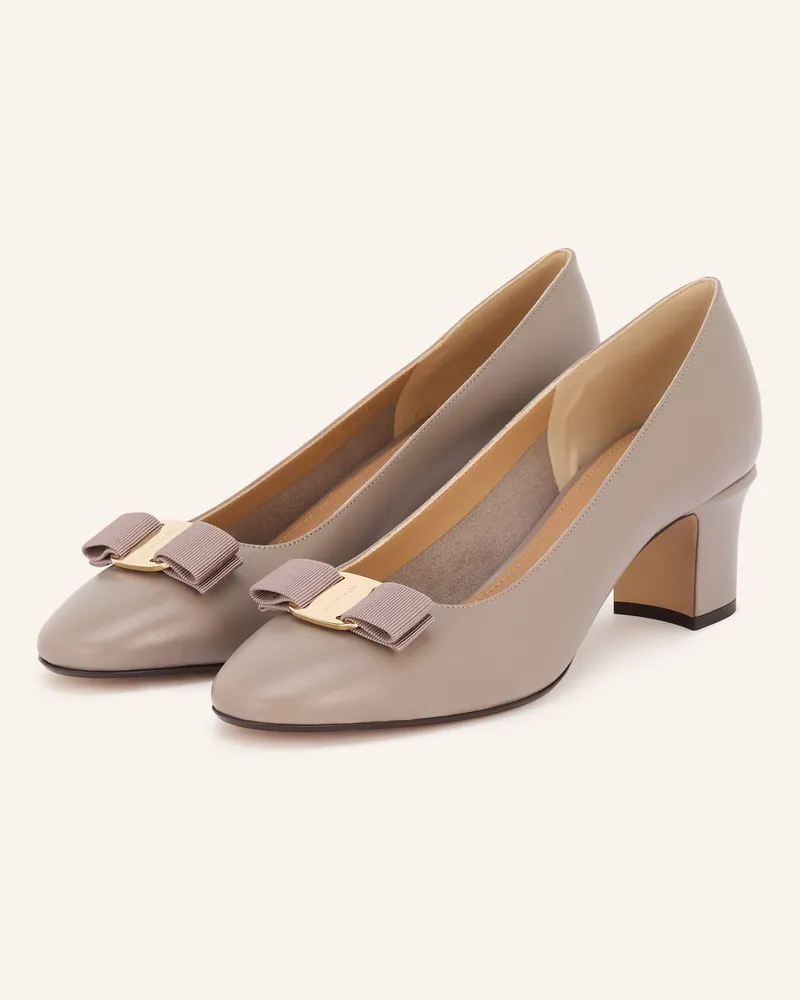 Ferragamo Pumps VARA Taupe