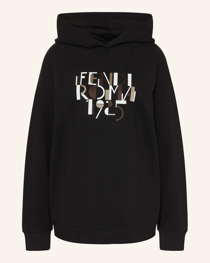 Fendi Oversized-Hoodie schwarz Schwarz