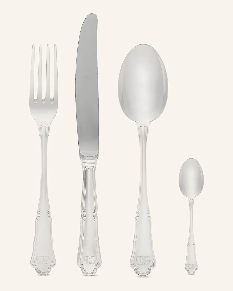 Dolce & Gabbana Casa 4-Tlg. Besteck-Set silber Silver