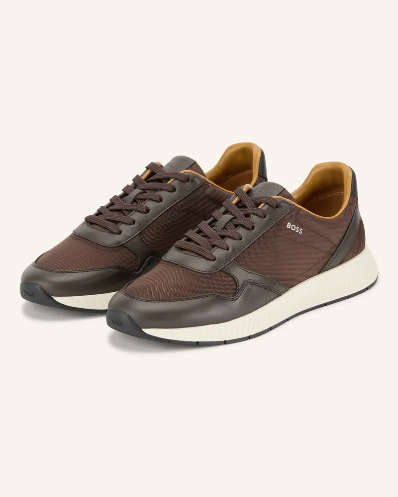 HUGO BOSS Sneaker Sports Runner braun Dunkelbraun