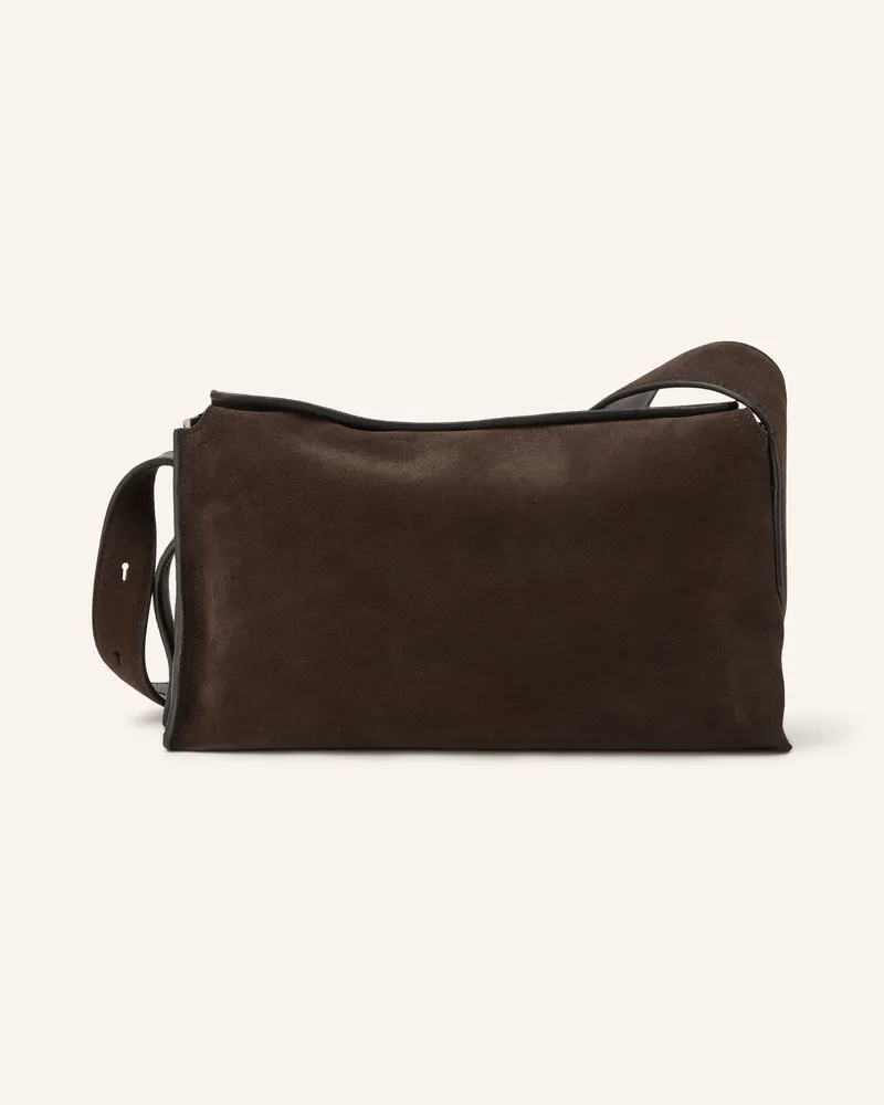 COS Schultertasche braun Dunkelbraun