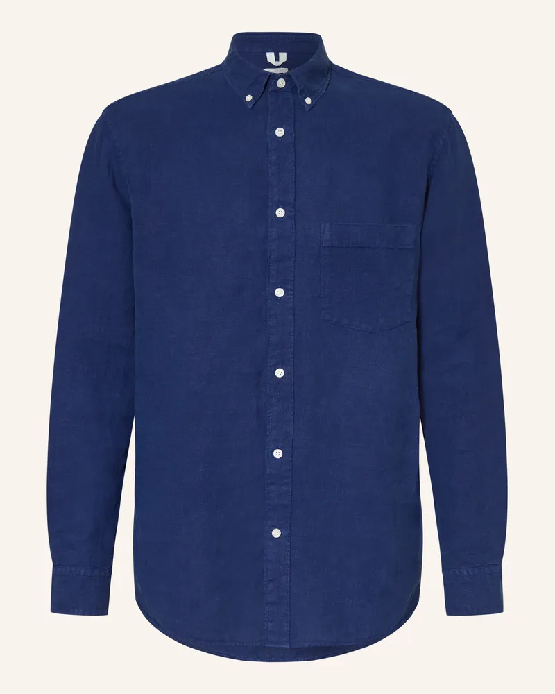 Arket Leinenhemd BALMAR  Relaxed Fit Blau