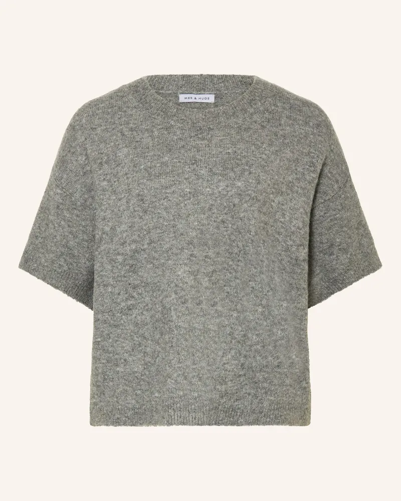 Mrs & HUGS Strickshirt Grau