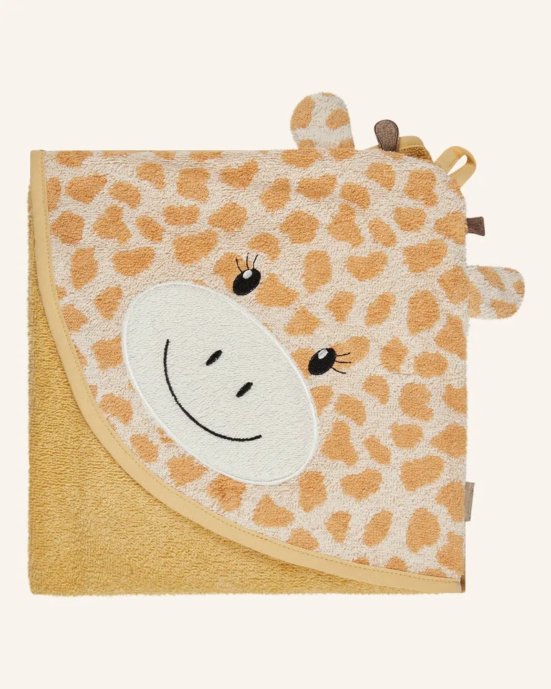 Sterntaler Kapuzenbadetuch 100X100 Cm Giraffe Kaya beige Beige