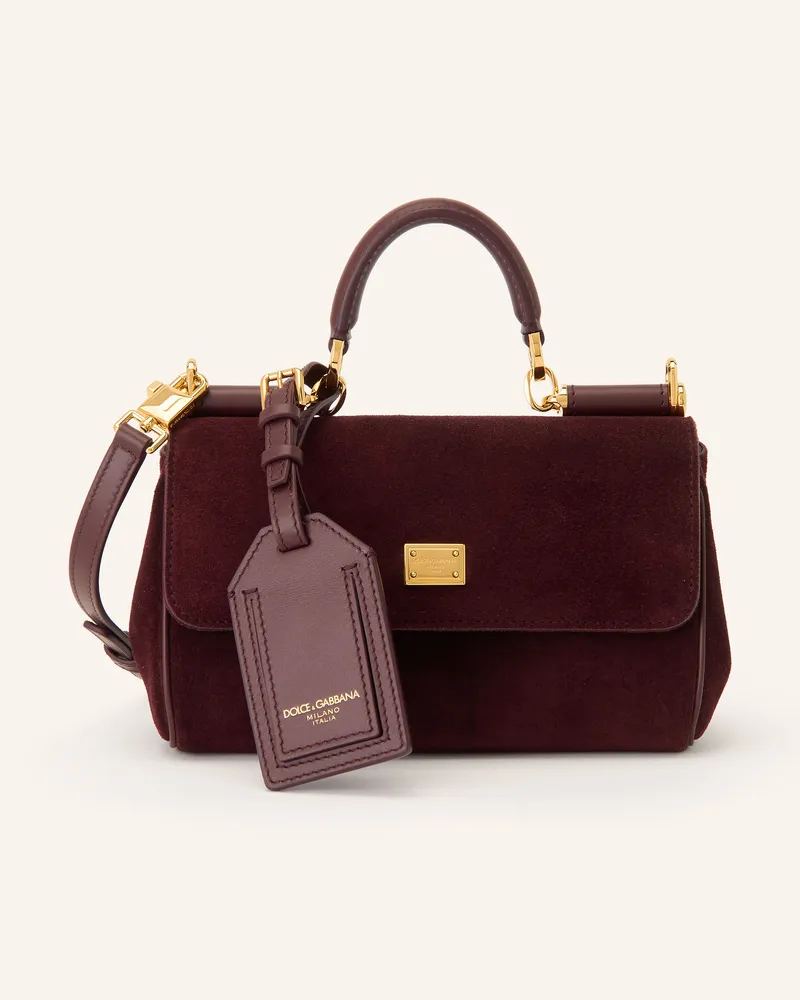 Dolce & Gabbana Handtasche My Sicily Mini rot Dunkelrot