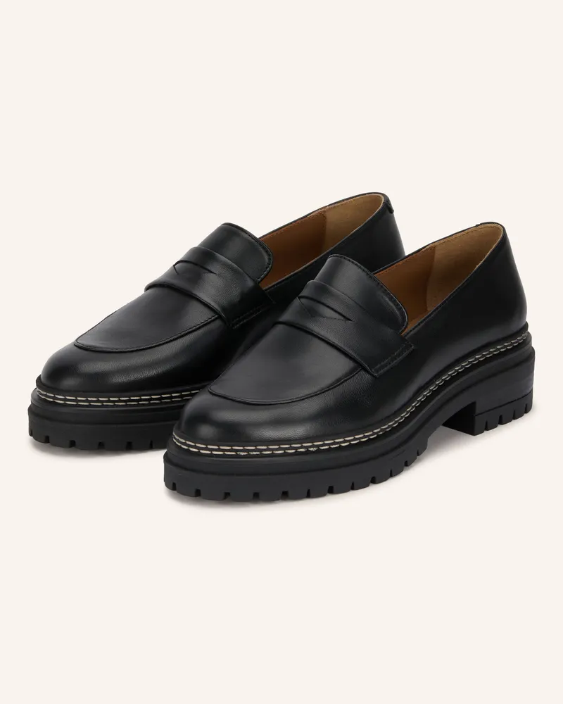 Bobbies Penny-Loafer schwarz Schwarz