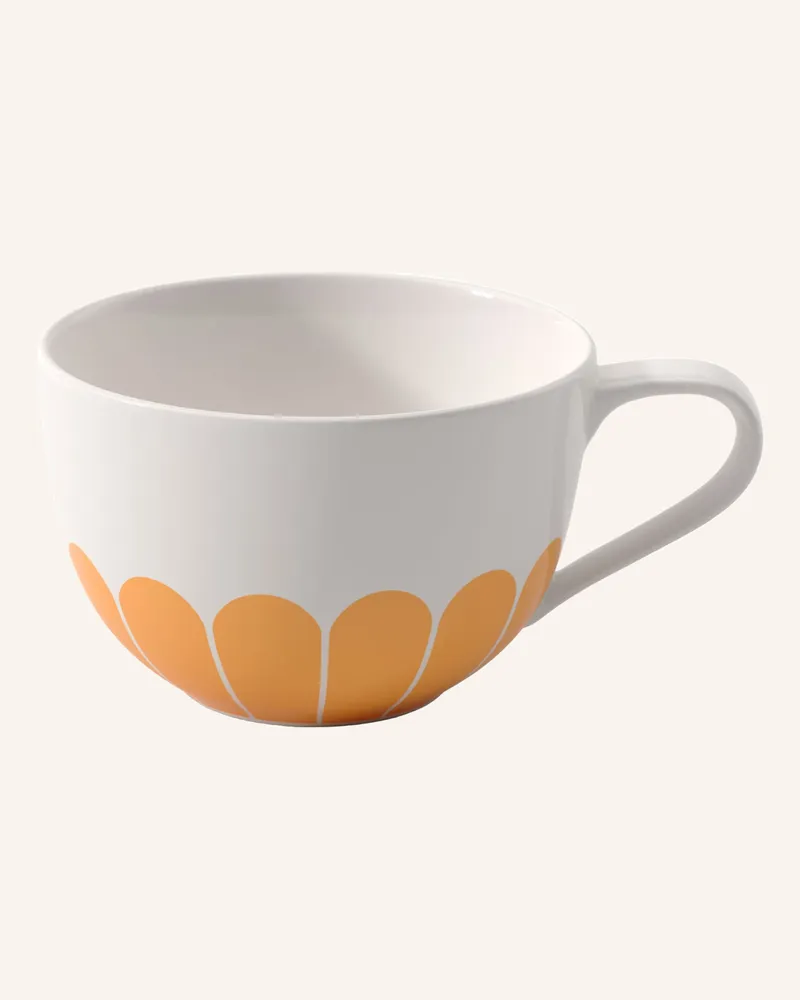 Villeroy & Boch Cappuccino-Tasse Fleur Soleil gelb Gelb