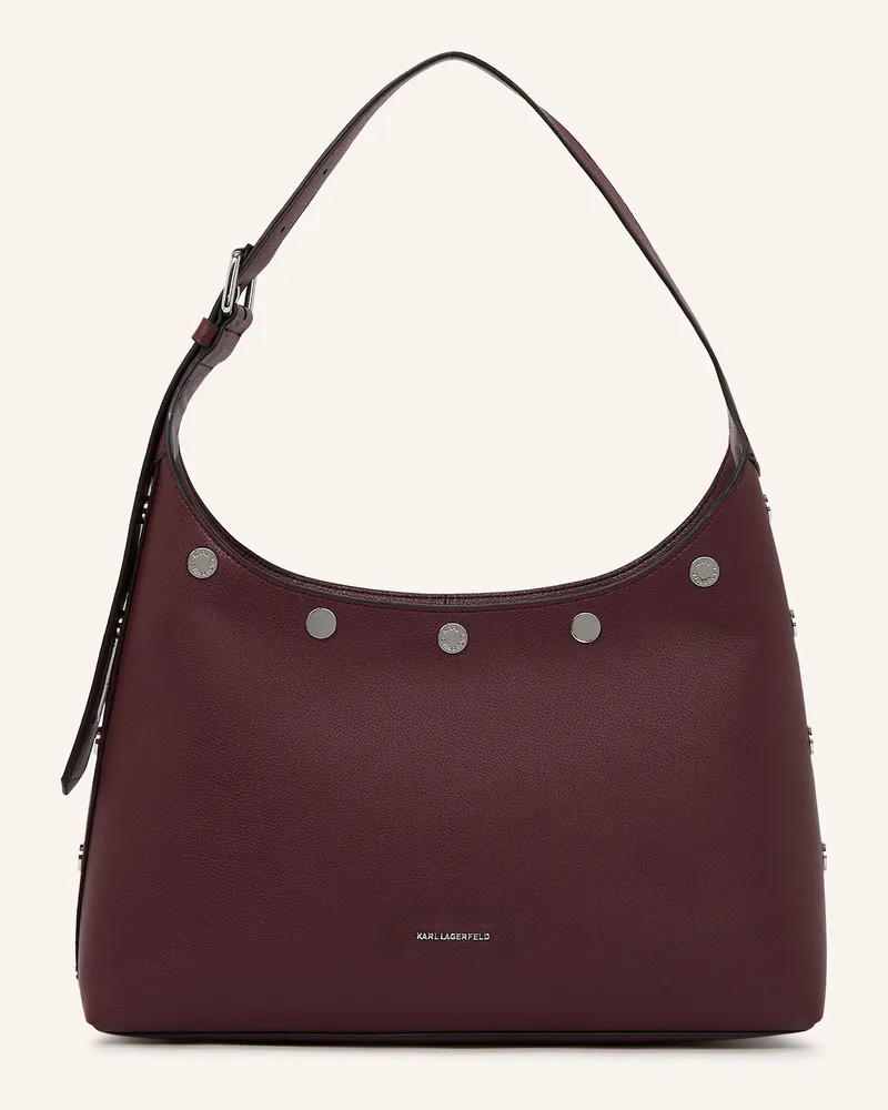 Karl Lagerfeld Hobo-Bag Dunkelrot