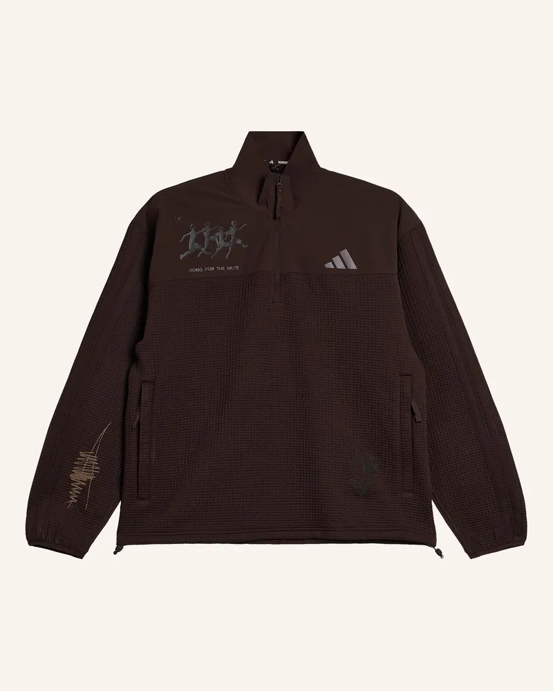 adidas Laufjacke schwarz Dunkelbraun