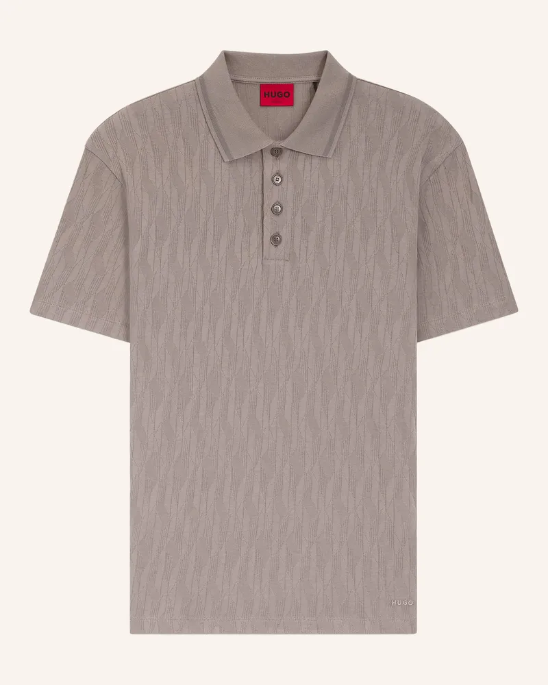HUGO BOSS Jersey-Poloshirt DUNIK Taupe