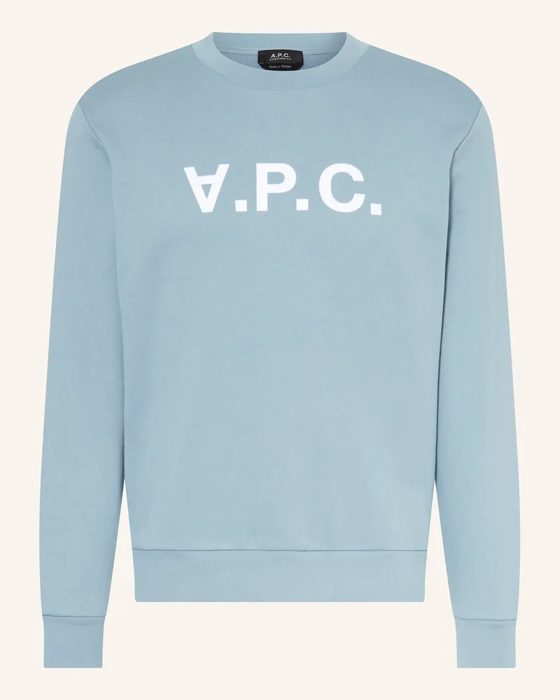 A.P.C. Sweatshirt Blaugrau