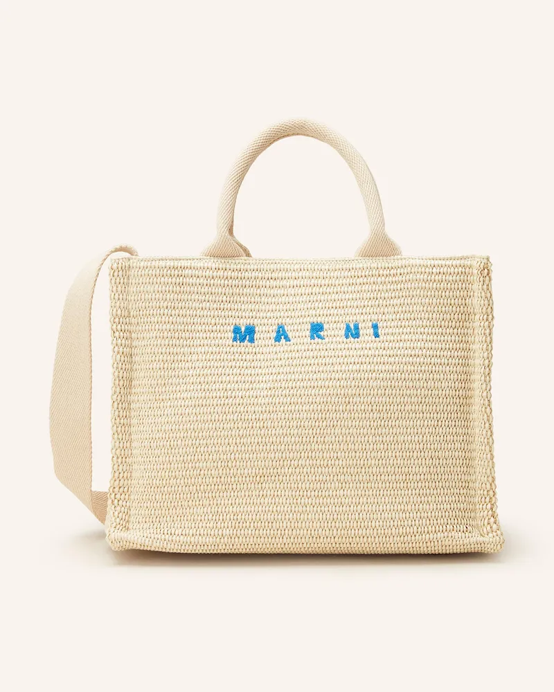 Marni Shopper Basket Small weiss Ecru