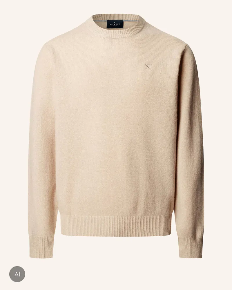 Hackett Pullover Lambswool Crew beige Beige