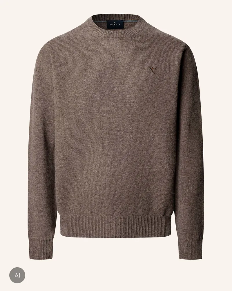Hackett Pullover Lambswool Crew beige Beige