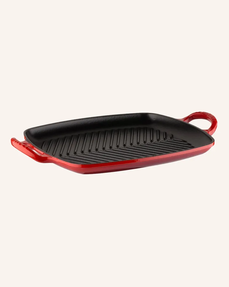 Le Creuset Grillplatte Signature rot Kirschrot