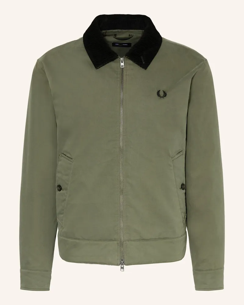 Fred Perry Jacke Oliv