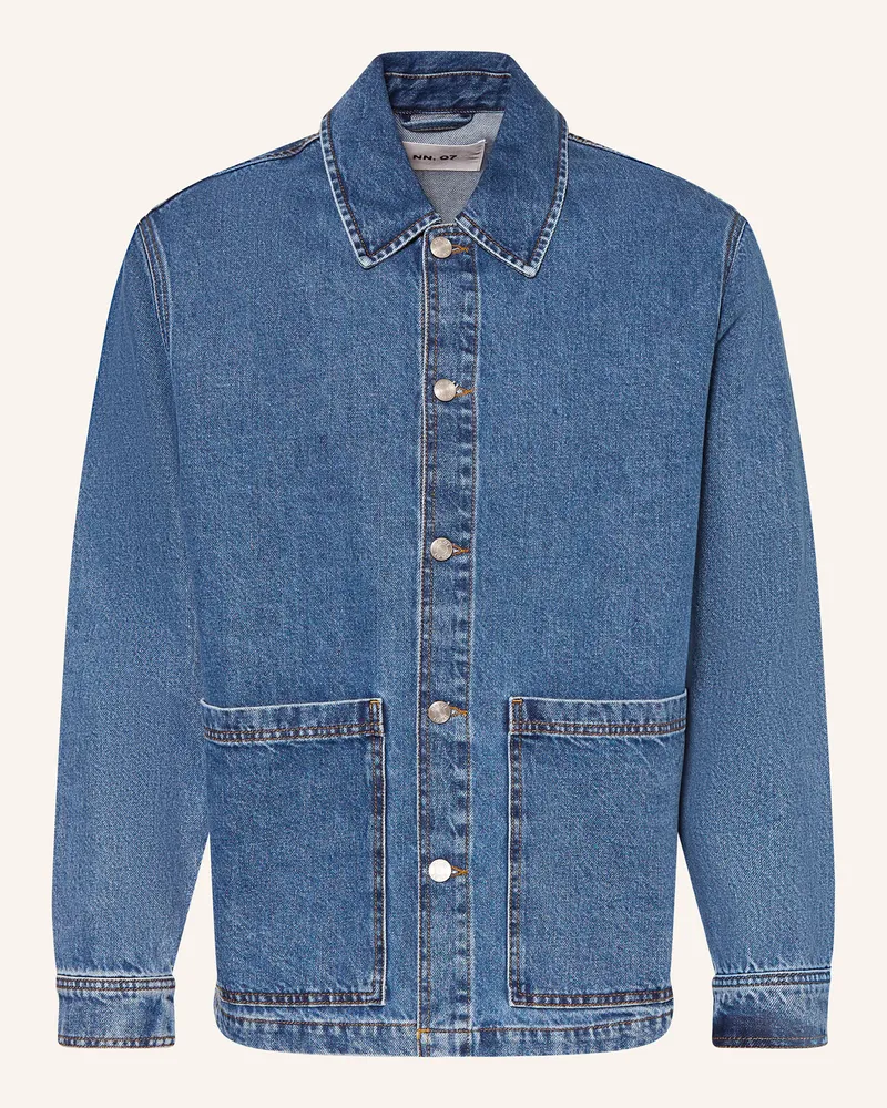NN 07 Jeans-Overjacket BLAZE 1882 Blau