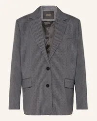 Maje Blazer mit Schmucksteinen Grau