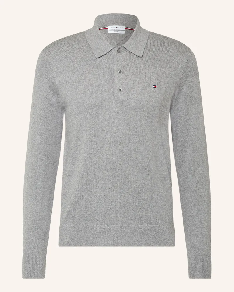 Tommy Hilfiger Strick-Poloshirt grau Grau