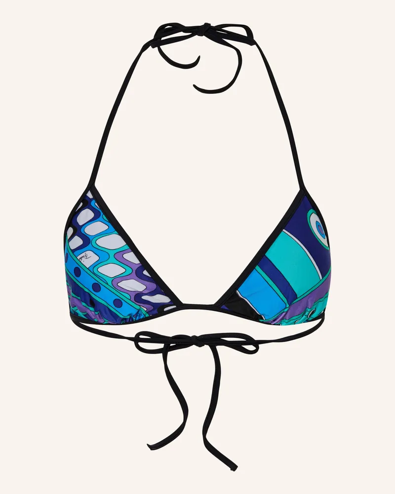 Emilio Pucci Triangel-Bikini-Top blau Blau
