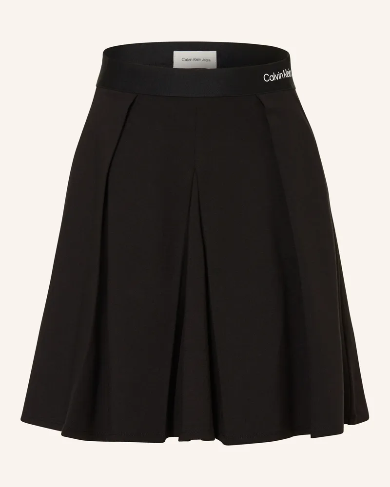 Calvin Klein Faltenrock Schwarz