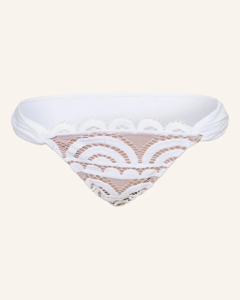 PilyQ Triangel-Bikini-Hose Lace Fanned Teeny weiss Weiss