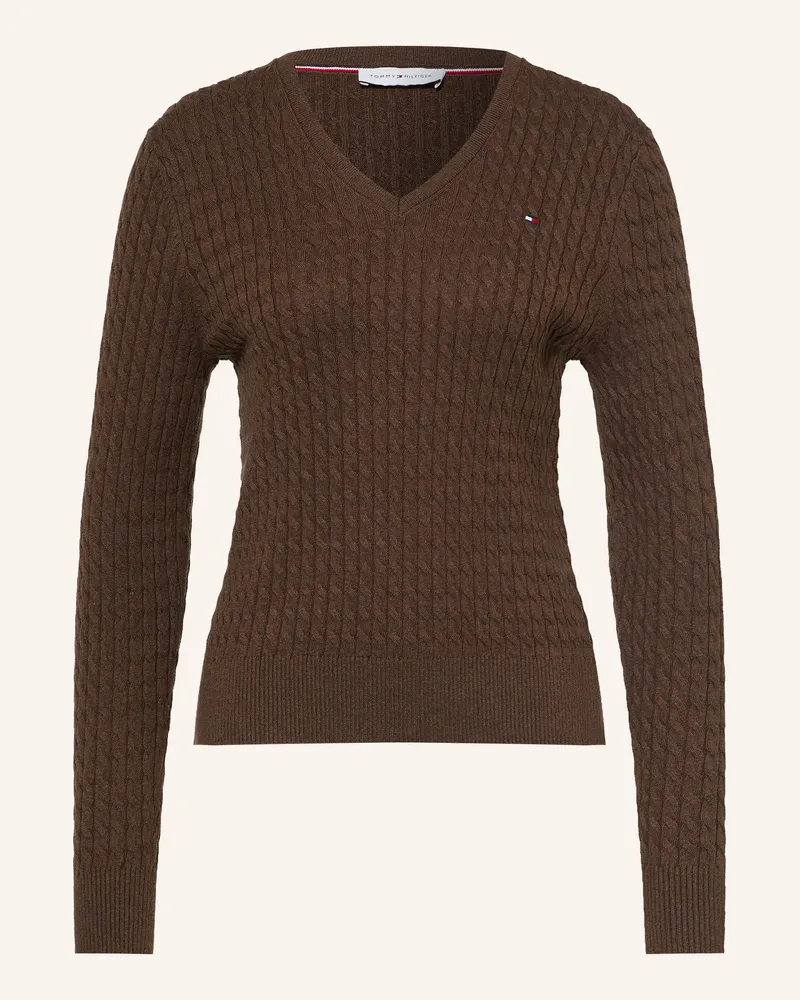 Tommy Hilfiger Pullover braun Dunkelbraun