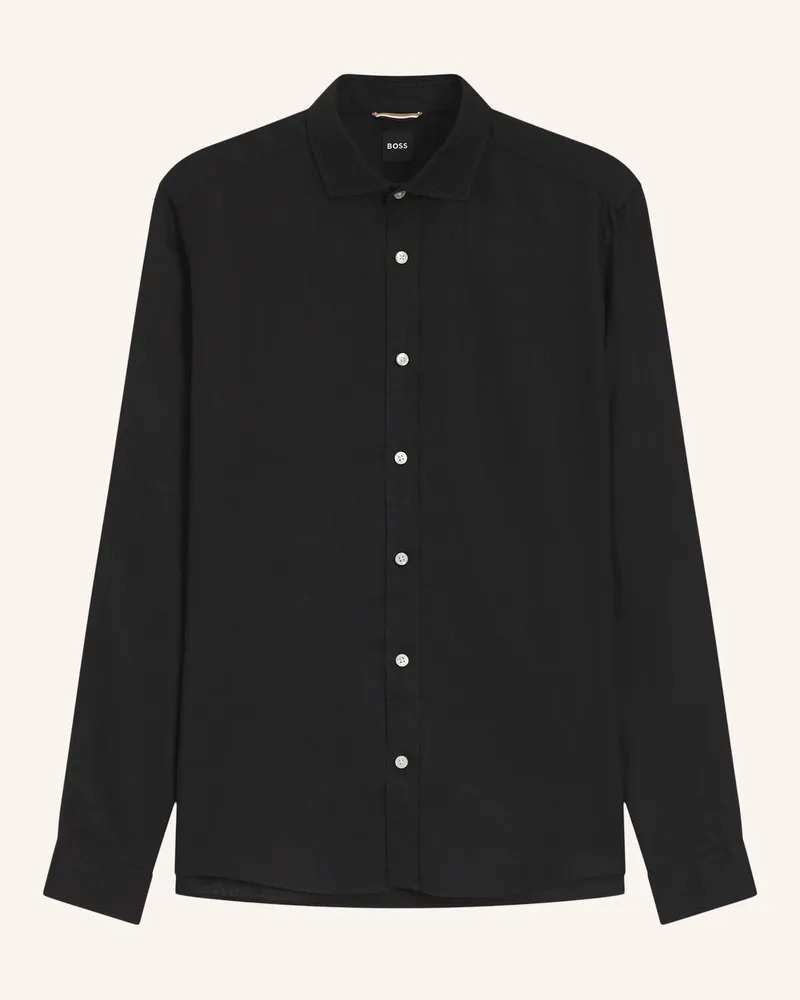 HUGO BOSS Casual Hemd C-Liam-Sp-262 Regular Fit schwarz Schwarz