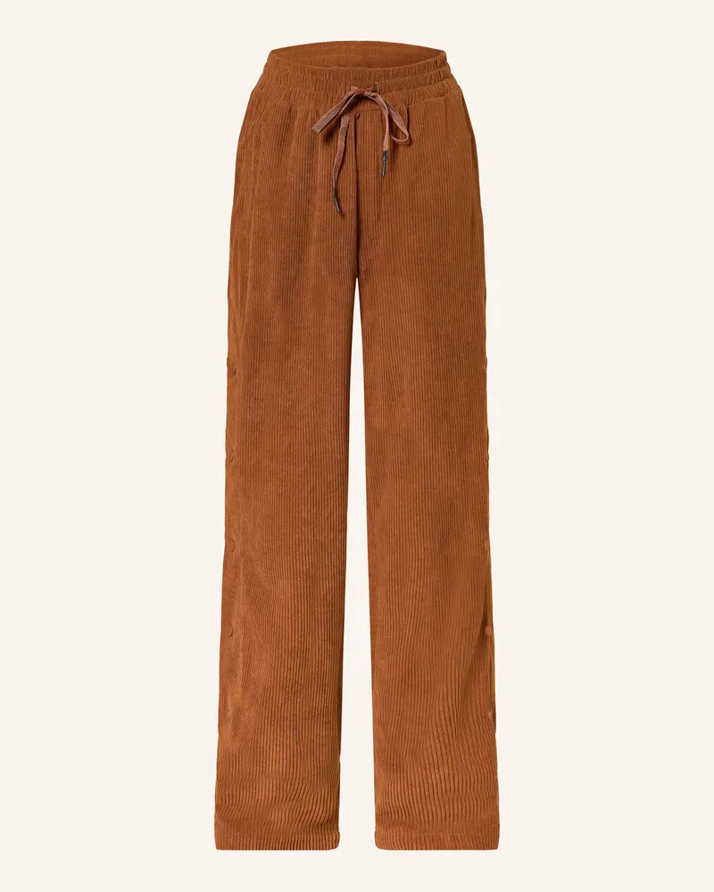 Karo Kauer Cordhose braun Cognac