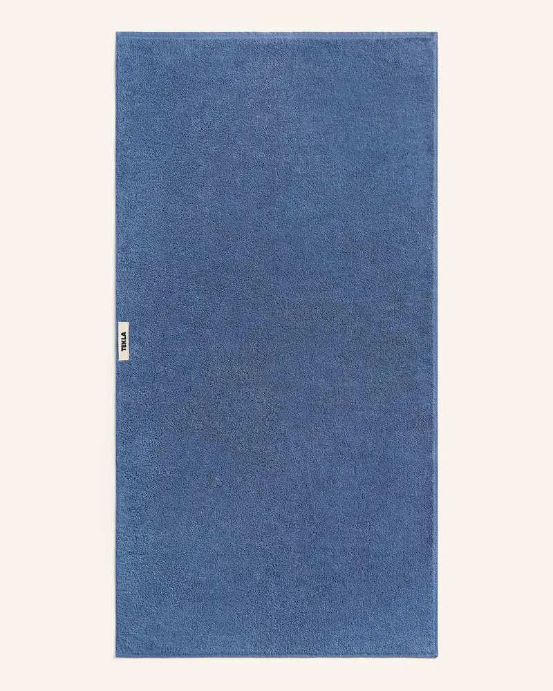 TEKLA Handtuch blau Blaugrau