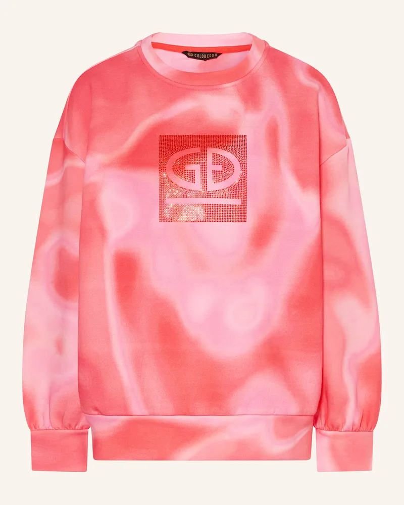 GOLDBERGH Sweatshirt CERISE mit Schmucksteinen Orange