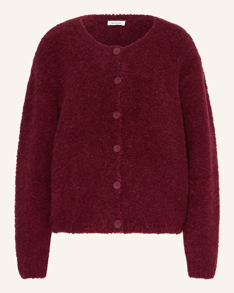 American Vintage Strickjacke Zolly rot Dunkelrot