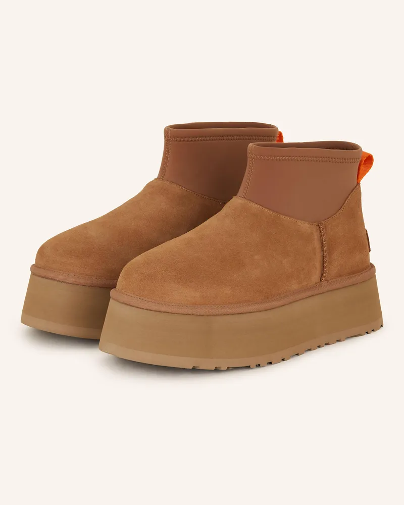 UGG Plateau-Boots Classic Mini Dipper braun Camel