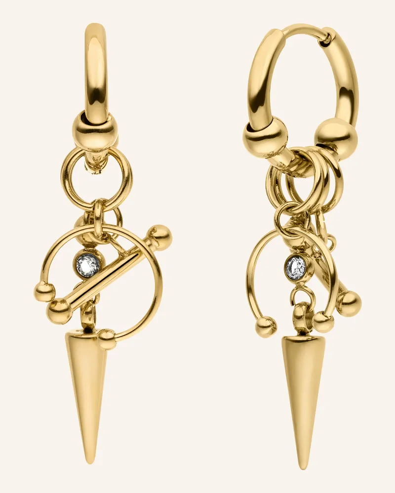 Liebeskind Creolen  aus  Edelstahl Gold