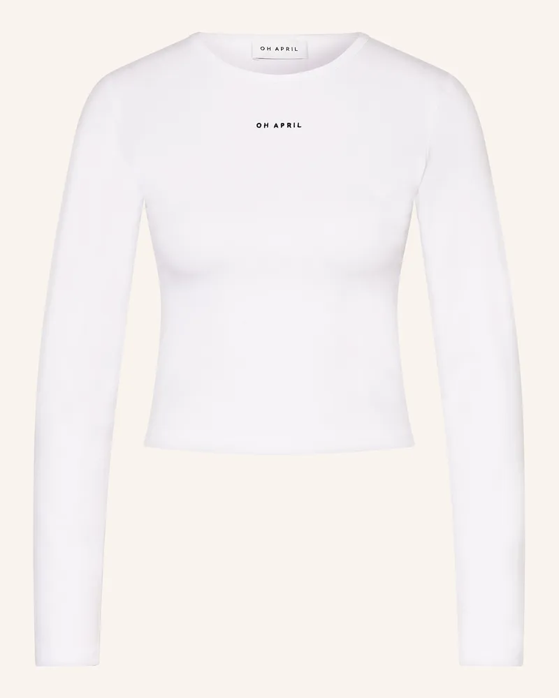 OH APRIL Cropped-Longsleeve ICA Weiss